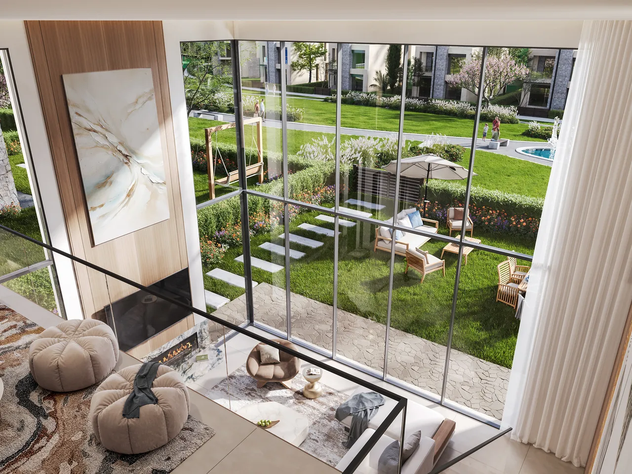 تشطيبات Hyde Park compound New Cairo والتصميم العصري
